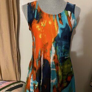 Sophie A Summer Colourful Tunic Size M Made In Canada
